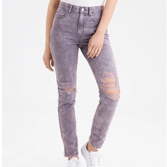 American eagle purple jeans Clearance